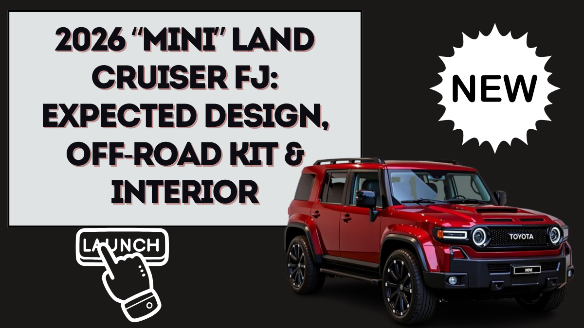 2026 “Mini” Land Cruiser FJ: Expected Design, Off-Road Kit & Interior