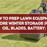 How to Prep Lawn Equipment Before Winter Storage (Fuel, Oil, Blades, Battery)