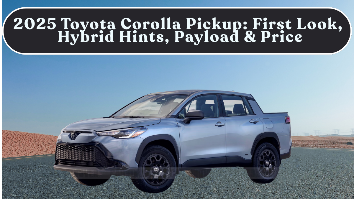 2025 Toyota Corolla Pickup: First Look, Hybrid Hints, Payload & Price