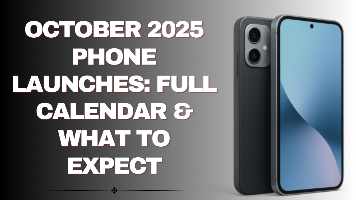 October 2025 Phone Launches – Complete Calendar & What to Expect