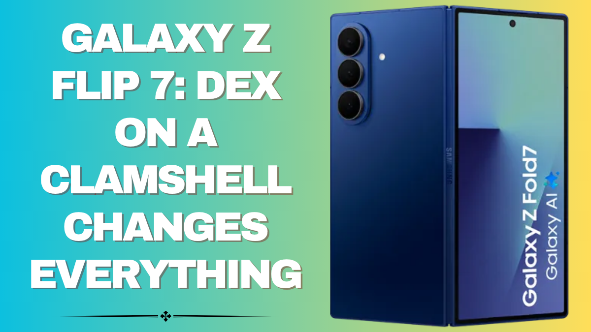 Galaxy Z Flip 7 – DeX on a Clamshell Changes Everything