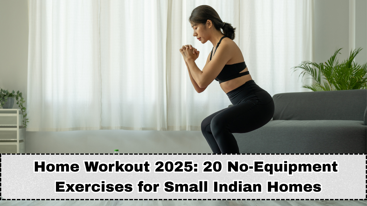 Home Workout 2025: 20 No-Equipment Exercises for Small Indian Homes