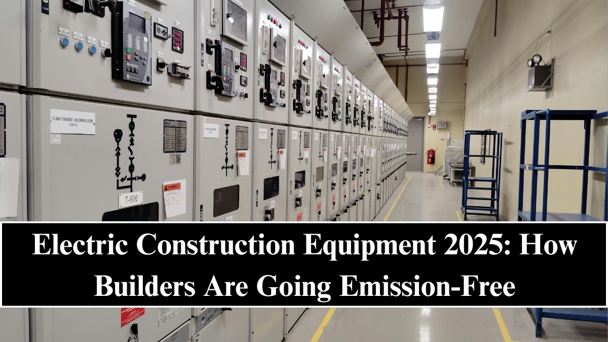 Electric Construction Equipment 2025: How Builders Are Going Emission-Free