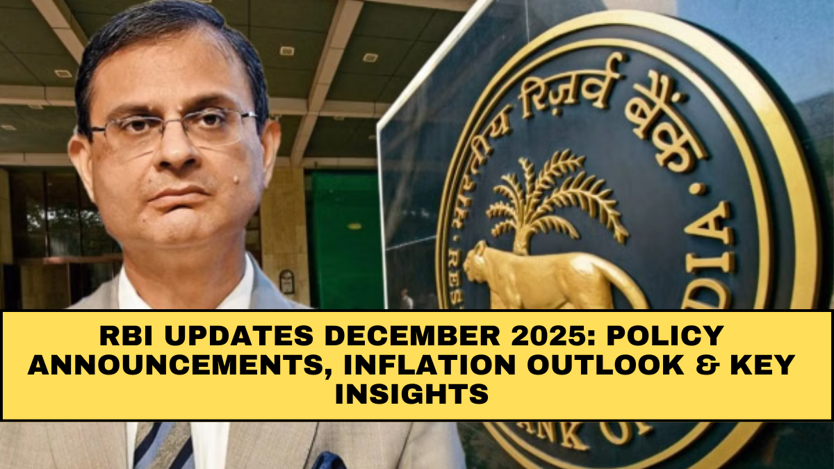 RBI Updates December 2025: Policy Announcements, Inflation Outlook & Key Insights
