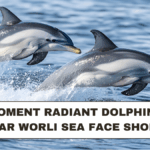 Viral Moment Radiant Dolphins Swim Near Worli Sea Face Shore