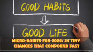 Micro-Habits for 2026: 24 Tiny Changes That Compound Fast