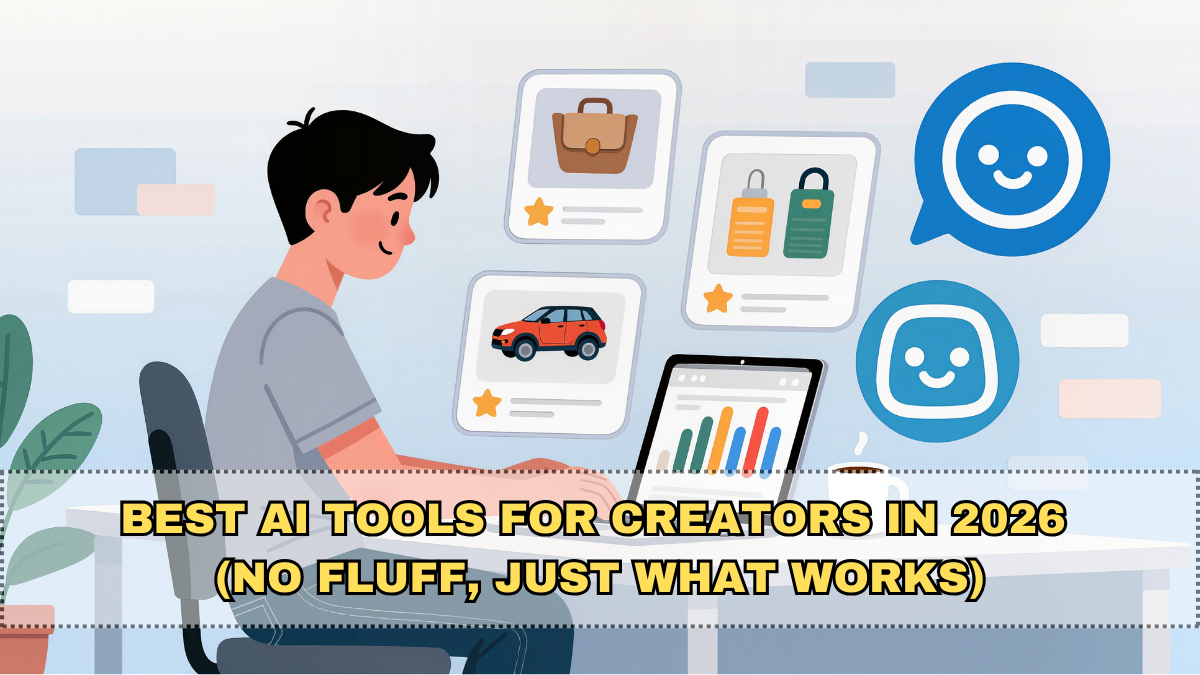 Best AI Tools for Creators in 2026 (No Fluff, Just What Works)