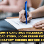 CMAT Admit Card 2026 Released: Direct Download Steps, Login Error Fixes, and Mandatory Checks Before Exam