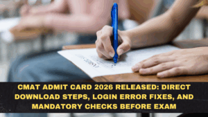 CMAT Admit Card 2026 Released: Direct Download Steps, Login Error Fixes, and Mandatory Checks Before Exam