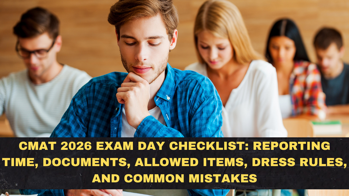 CMAT 2026 Exam Day Checklist: Reporting Time, Documents, Allowed Items, Dress Rules, and Common Mistakes