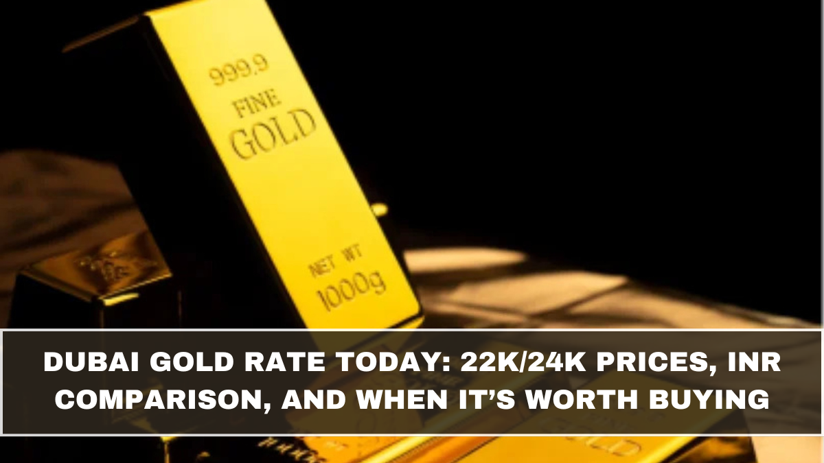 Dubai Gold Rate Today: 22K/24K Prices, INR Comparison, and When It’s Worth Buying