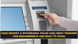 Cash Deposit & Withdrawal Rules 2026: What Triggers PAN Requirements and What to Avoid