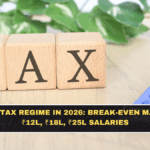 Old vs New Tax Regime in 2026: Break-Even Math for ₹8L, ₹12L, ₹18L, ₹25L Salaries