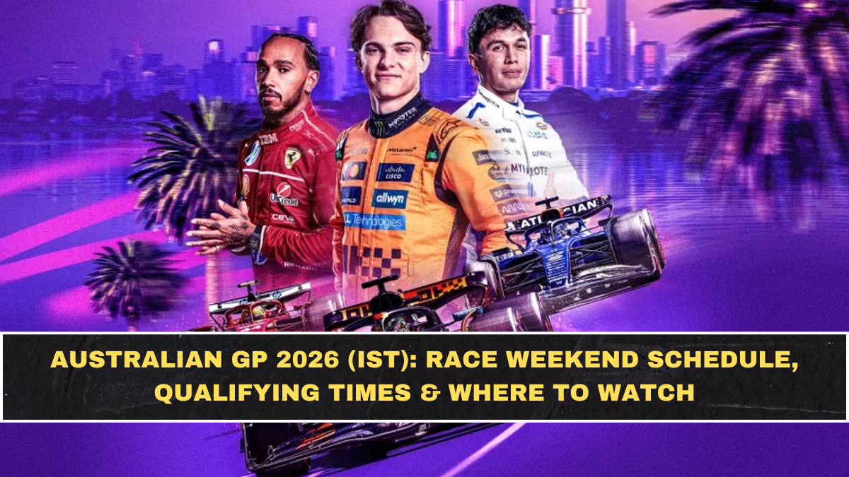 Australian GP 2026 (IST): Race Weekend Schedule, Qualifying Times & Where to Watch