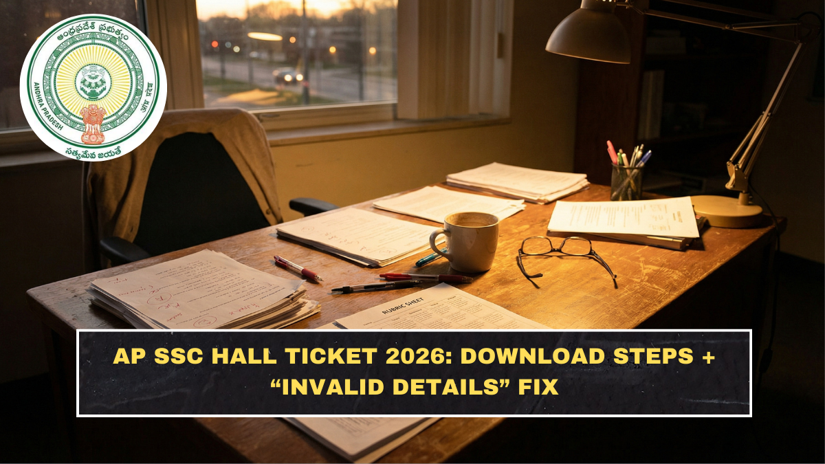 AP SSC Hall Ticket 2026: Download Steps + “Invalid Details” Fix