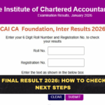 ICAI CA Final Result 2026: How to Check Fast + Next Steps
