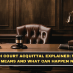 High Court Acquittal Explained: What It Means and What Can Happen Next