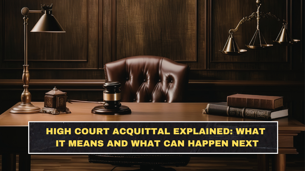 High Court Acquittal Explained: What It Means and What Can Happen Next