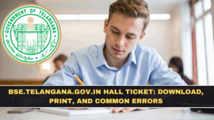 bse.telangana.gov.in Hall Ticket: Download, Print, and Common Errors