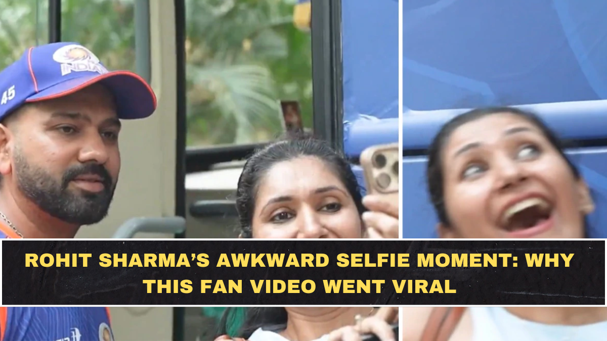 Rohit Sharma’s Awkward Selfie Moment: Why This Fan Video Went Viral