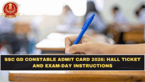 SSC GD Constable Admit Card 2026: Hall Ticket and Exam-Day Instructions
